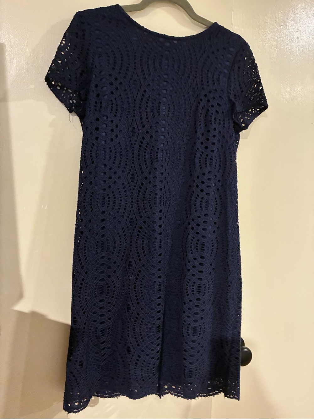 Maggy London Navy Lace Shift Dress